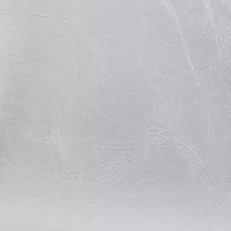 Tub Chair with Footstool - Silver Faux Leather Design - Ideal for Living Room, Bedroom, or Office