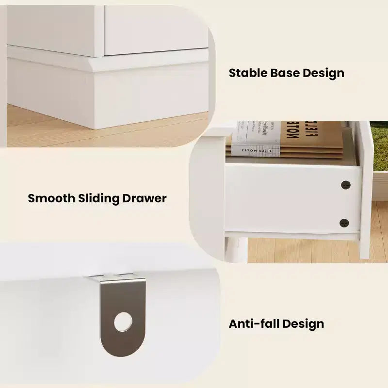 Cassettiera a 8 cassetti per camera da letto, con cassetti profondi e ampio piano superiore, grande e doppia, ideale per la cabina armadio, cassettiera orizzontale in legno per soggiorno