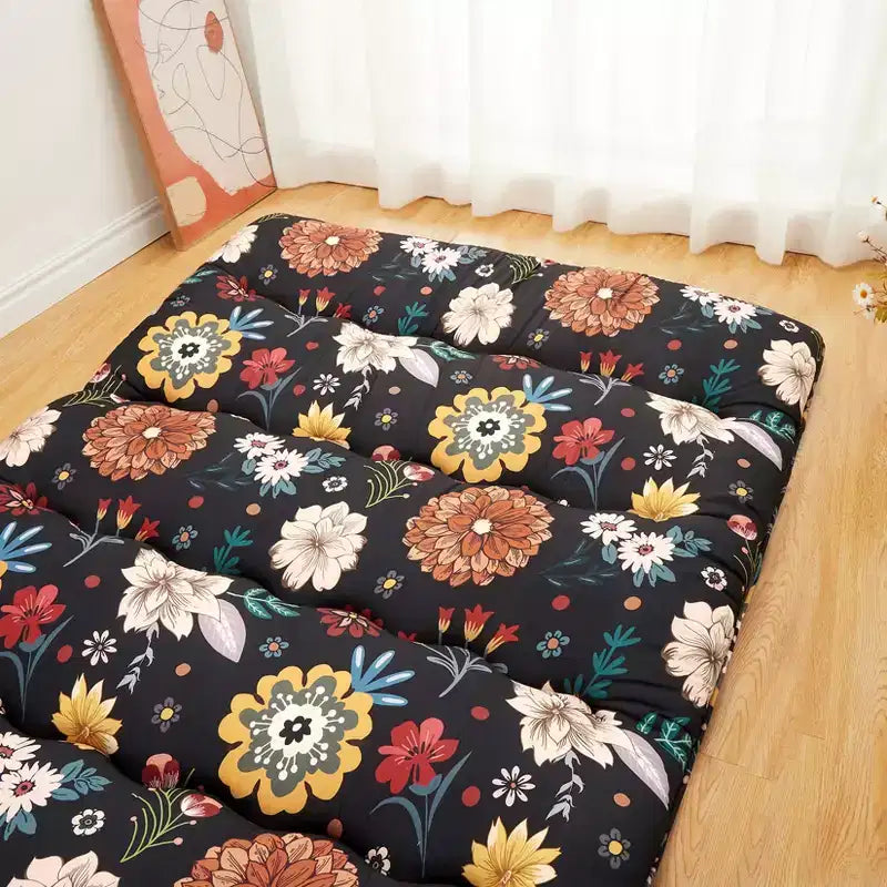 Materasso futon giapponese da pavimento singolo, spesso 3 pollici, stuoia tatami pieghevole, lettino da pavimento stile farmhouse per dormitorio, camera degli ospiti e campeggio
