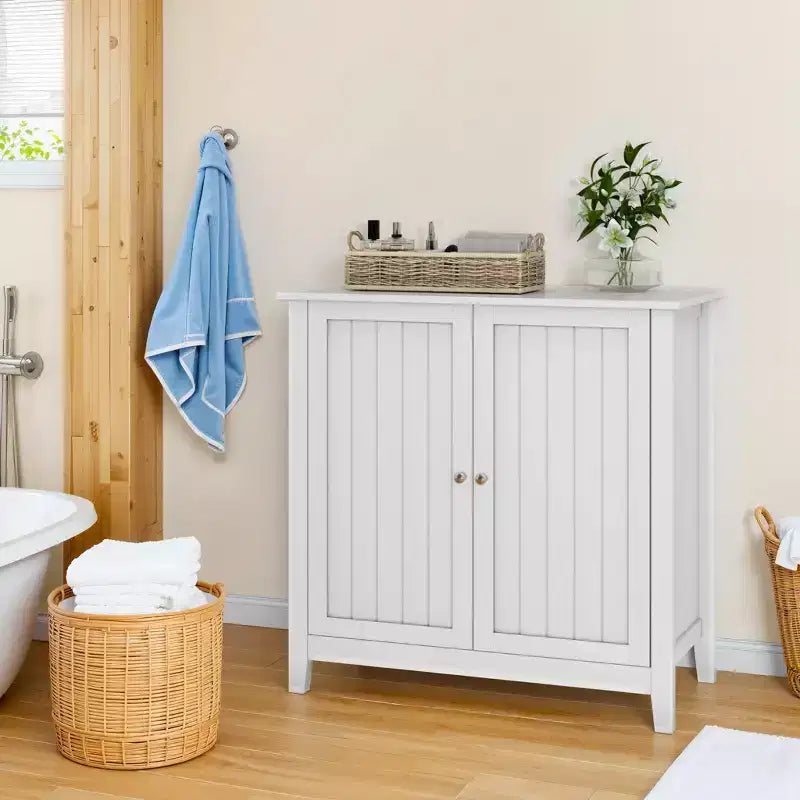 Mobile contenitore da bagno a pavimento con 2 ante, moderno e indipendente, mobile angolare da pavimento per soggiorno, corridoio e casa