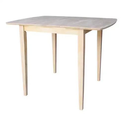 Tavolo da pranzo allungabile da 36" con gambe a farfalla, non rifinito