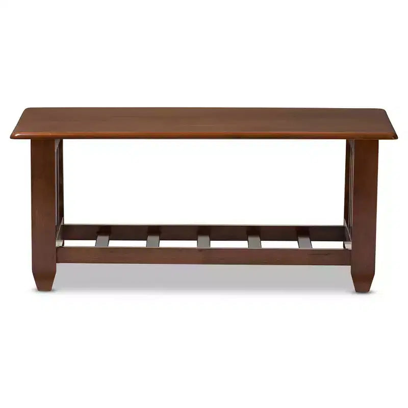 Tavolino da salotto occasionale in stile classico moderno - marrone ciliegia