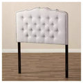 Modern And Contemporary Fabric Headboard Grayish Beige