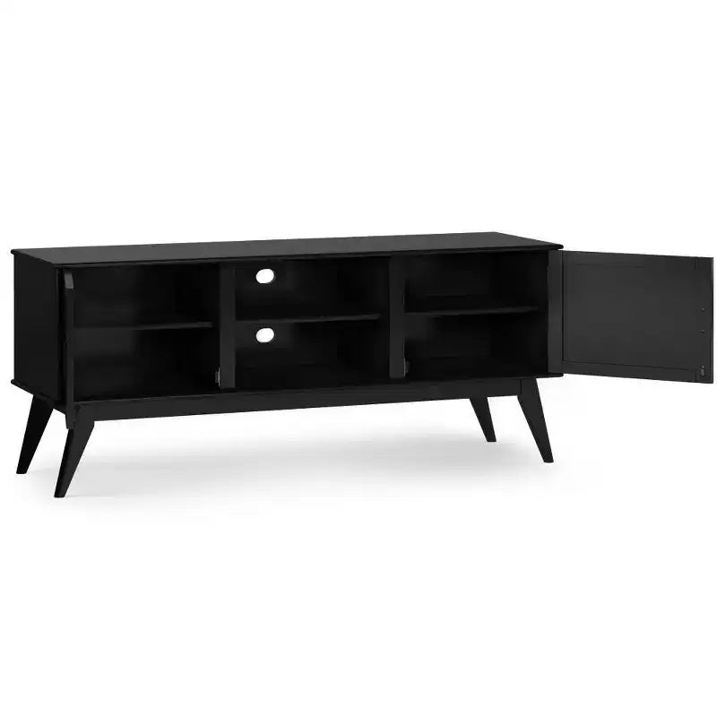 Solid Hardwood Mid-Century TV Stand for TVs up to 66