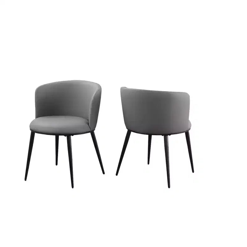 Set di 2 sedie da pranzo in stile minimalista nordico