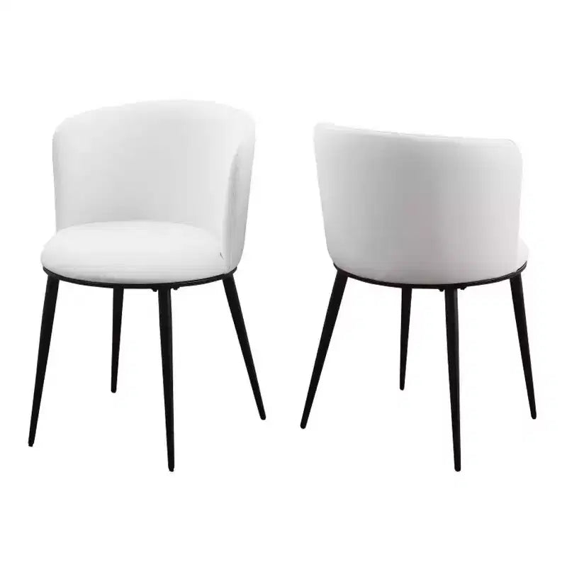 Set di 2 sedie da pranzo in stile minimalista nordico